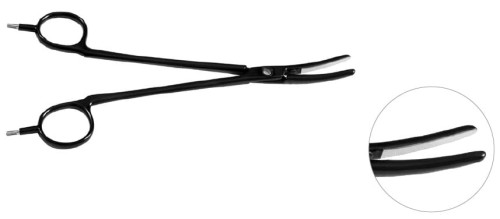 ThermoStapler® kleszczyki do bipolarnego zamykania naczyń, zagięte, gładkie długość 23 cm