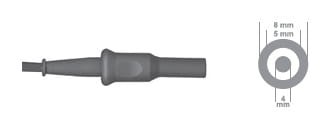 Kabel bipolarny Berchtold/Martin wtyk kątowy