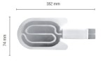 Elektroda neutralna jednorazowa noworodkowa dzielona, hydrożel, 182 mm x 74 mm (812-83H)