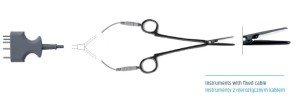 ThermoStapler®, kleszczyki do bipolarnego zamykania naczyń, proste, gładkie, dł. 18 cm, z kablem 3m, wtyk SDS (801-68S)